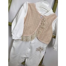 Capella Bebe Dantelli Bolerolu Yenidoğan Kız Bebek Tulum %100 Pamuk Kumaşlı Bebek Tulum Modelleri Yenidoğan Kız Bebekleri Için Tulum Modelleri