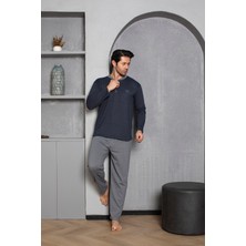Sude Homewear Erkek Süprem Uzun Kol (Mevsimlik) Pijama Takımı