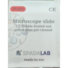 Mikroskop Lamı Çift Tarafı 1/3 Rodajlı Lam Microscope Slides 50'li Kutu