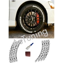 Pvc Kauçuk Speedhunters Lastik Yazısı 4 Adet
