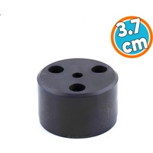 Nzb Mobilya Ayak Yükseltici Baza Ayağı Koltuk Kanepe Altı Puf Ayakları Yükseklik=3.7 cm Siyah