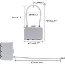 Weather Forecast 3 Haneli 41 mm Sıfırlanabilir Şifreli Dolap Bagaj Kilidi Asma Kilit CIN817SLV