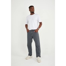 Enzim Jeans Erkek Pamuk Baggy Kot Pantolon
