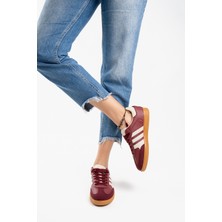 Kadın Günlük Bordo Rahat Taban Sneaker