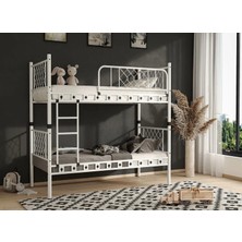 Dzgn Home Metis Genç Çocuk Yatak Odası Metal Ranza ve Karyola