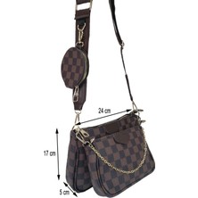 Liva 4815 Kadın Çapraz Çanta Omuz Çantası - Kahverengi