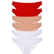 Çankaya Giyim 6 Adet Süper Eko Set Likralı Kadın Slip Külot 547