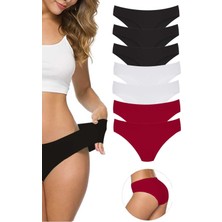 Çankaya Giyim 7 Adet Kadın Dikişsiz Lazer Kesim Esnek İz yapmayan Külot S8