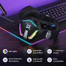 Digital Computer Home Targeal 7.1 Çevresel Ses USB Kablolu Kulaklık Pc Oyun Kulaklığı Ps4 Akıllı Telefon Dizüstü Bilgisayarı Için Rgb Işıklı (Yurt Dışından)