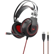 Digital Computer Home Ovleng GT65 E-Sport Gaming Headset Ps5/xbox One/akıllı Telefon/tablet Için LED Işıklı Kulaklık, Usb+3,5mm Fiş-Siyah/kırmızı (Yurt Dışından)