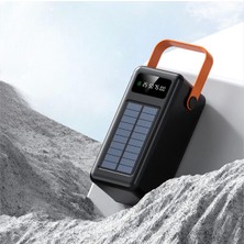 Storemax 80.000 Mah Solar Kamp Işıklı Çoklu Kablolu 4x USB 1x Type-C 1x Micro 1x Lightning Çıkışlı Powerbank