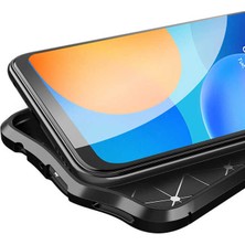 Storepgs Huawei P Smart 2021 Kılıf Niss Silikon Kapak-Siyah