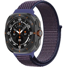 ZORE ​​galaxy Watch Ultra 47MM Krd-03 Hasır Kordon-Indigo