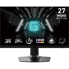 Asus Rog Swift Oled  PG27AQDM 26,5 Gamıng OLED Ekran 2k Freesync ve G-Sync Uyumlu 2560 x 1440 0.03MS 240HZ Dp HDMI USB Vesa 2yıl Eyecare Yukseklık Ayarı Pıvot Hdr 99% Dcı-P3 10BIT Monitör