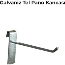 100 Adet 10 cm Galvaniz Tel Pano Raf Askısı Tel Pano Kancası
