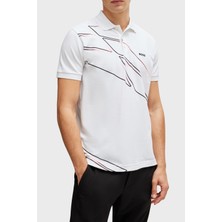 Boss Streç Pamuklu Regular Fit Düğmeli Polo Yaka T Shirt Erkek Polo Yaka T Shirt 50512766 100