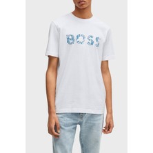 Boss % 100 Pamuk Regular Fit Bisiklet Yaka Logolu T Shirt Erkek T Shirt 50515997 100