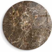 Supracolors Marble Stone - Soil Yuvarlak Cam Tablo