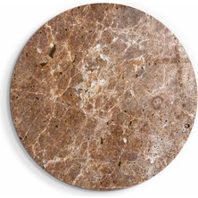 Supracolors Marble Stone - Brown Yuvarlak Cam Tablo