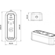 Bemis 2,3 - 3,7 Kw Mini Mobil Araç Şarj Cihazı Aleti 5 Metre BEV-1111-0001