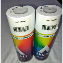 Akçalı Mat Vernik Alüminyum-Ahşap-Plastik-Demir-Metal-Sprey Boyama 400 ml