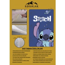 Doruklar Home Collection Kaymaz Taban Makinada Yıkanabilir Dijital Baskı Stitch Desenli Çocuk Odası Halısı 0002