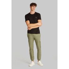 Calvin Klein Skınny Cargo Erkek Pantolon Normal Bel Keten Dokuma Desenli 31 Beden Günlük Stil
