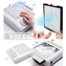 Anil Toz Toplama Makinası - 40 W, Tırnak Manikür ve Pedikür Işlemi Için Etkili Toz Kontrolü!