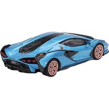 Mini GT 1:64 Diecast Lamborghini Sian Fkp 37 Blu Aegir  Model Araba