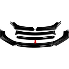 Chevrolet Captiva 2006-2010 Siyah Şeritli Ön Ek Ön Lip Piona Black 4 Prç