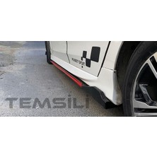 OMGarage Nissan Juke 2010-2014 Leon Tip 3 Prç Ön ve Siyah Şeritli Yan Marşpiyel Set