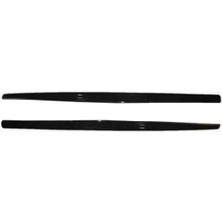 OMGarage Vw Jetta 2005-2010 F30 Düz Marşpiyel 4 Parça ve Mavi Şeritli Ön Lip Ön Ek Piona Black 4 Prç