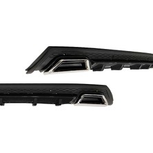 OMGarage C-Max 2010-2015 Piona Black Krom Kare Egzozlu Difüzör Mat Siyah