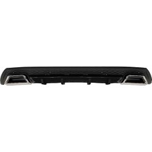 OMGarage Vw Jetta 2010-2018 Piona Black Krom Kare Egzozlu Difüzör Mat Siyah