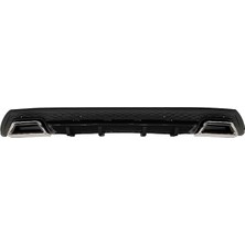 OMGarage Chevrolet Aveo 2003-2011 Piona Black Krom Kare Egzozlu Difüzör Mat Siyah