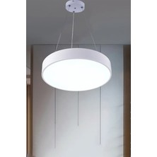 Modern Yüksek Aydınlatmalı Sarkıt LED Avize, Kumandalı Avize, 3 Renk Aydınlatmalı,ofis,salon Avizesi