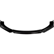 OMGarage Citroen C5 2008-2012 Siyah Şeritli Ön Ek Ön Lip Piona Black 4 Prç