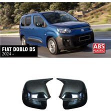 Fiat Doblo D5 Yarasa Ayna Kapağı Parlak Siyah Batman Abs 2024+