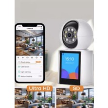 Monitörlü Smart Ip Full Hd 360° Akıllı Bebek Kamerası Iki Yönlü Ses Gece Görüşlü Güvenlik Sistemi