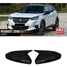 Peugeot 2008 Yarasa Ayna Kapağı Parlak Siyah Batman Abs 2019+