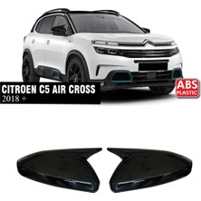 Citroen C5 Aircross Yarasa Ayna Kapağı Parlak Siyah Batman Abs 2018+