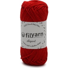 Filyarn Bayrak Kırmızı Baby Cotton Elegant Örgü Ipi Amigurumi Ipi Punch Örgü Ipi Oeko-Tex Startdart 100 - 50 gr