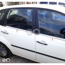 Ebal Oto Ford Fiesta Krom Cam Çıtası 4 prç. 2002-2008 P. Çelik