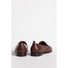Dericlub Br 04037 Gerçek Deri Kadın Loafer Taba