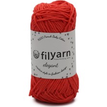 Filyarn Açık Kiremit Baby Cotton Elegant Örgü Ipi Amigurumi Ipi Punch Örgü Ipi Oeko-Tex Startdart 100 - 50 gr