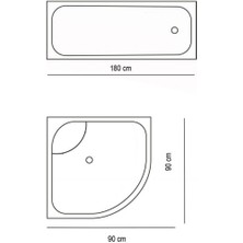 Zethome Banyo Perdesi 1x180x200 Tek Kanat Duş Perdesi Halka Hediyeli Duşakabin Perdesi Duşakabin Perdesi 8852