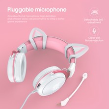 Digital Computer Home Onıkuma X10 Sevimli Karikatür Tasarım Kafaya Monte USB + 3.5mm Kablolu Kulaklık Bilgisayar Dizüstü Oyun Müzik Kulaklık (Yurt Dışından)