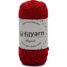 Filyarn Kırmızı Baby Cotton Elegant Örgü Ipi Amigurumi Ipi Punch Örgü Ipi Oeko-Tex Startdart 100 - 50 gr