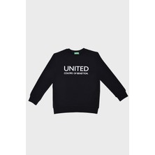 United Colors Of Benetton Logolu Streç Pamuklu Bisiklet Yaka Sweat Erkek Çocuk Sweat BNTB21877