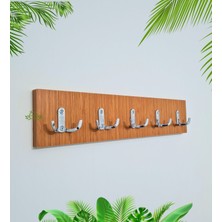 Green Life Design Portmanto Duvar Askılığı Modern Elbise Askılığı 5'li Metal Askılıklı